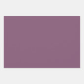 Feuille De Papier Cadeau Couleur solide violet Baisée de raisin (Devant 2)