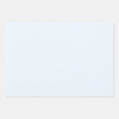 Feuille De Papier Cadeau Couleur uni bleu Alice (Devant 2)