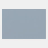 Feuille De Papier Cadeau Couleur uni bleu foncé (Devant)