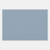 Feuille De Papier Cadeau Couleur uni bleu foncé (Devant 3)