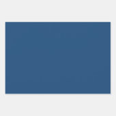 Feuille De Papier Cadeau Couleur uni bleu foncé nuit Ciel (Devant)