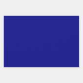 Feuille De Papier Cadeau Couleur uni bleu marine (Devant 3)