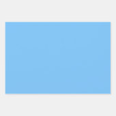 Feuille De Papier Cadeau Couleur uni bleu Maya (Devant)