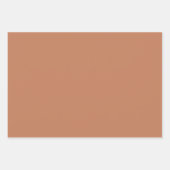 Feuille De Papier Cadeau Couleur uni brun cuivre (Devant)