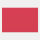 Feuille De Papier Cadeau Couleur uni rouge (Devant)