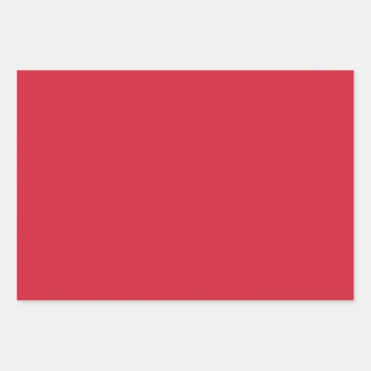 Feuille De Papier Cadeau Couleur uni rouge (Devant)