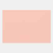 Feuille De Papier Cadeau Couleur uni simple délicat Tropical Peach (Devant)