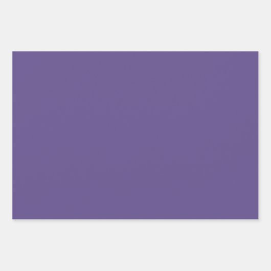 Feuille De Papier Cadeau Couleur uni violet ultra violet (Devant 3)
