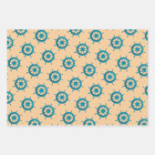 Feuille De Papier Cadeau Couleur vive Vrai Orange (Devant)