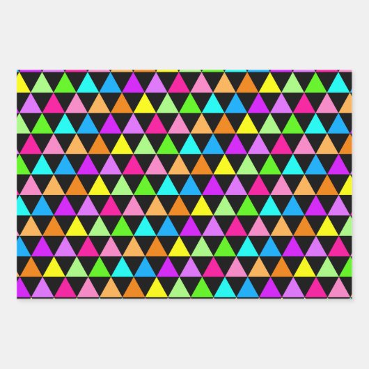 Feuille De Papier Cadeau Couleurs cool (Devant 2)