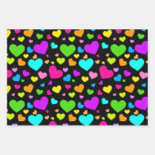 Feuille De Papier Cadeau Couleurs cool (Devant)