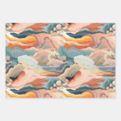 Feuille De Papier Cadeau Couleurs d'automne douillettes Art numérique Abstr (Devant 3)