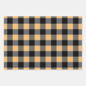 Feuille De Papier Cadeau Couleurs de automne rustique Buffalo Plaid Motif (Devant 3)