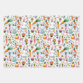 Feuille De Papier Cadeau Couleurs de Pâques (Devant)