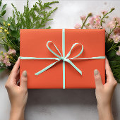 Feuille De Papier Cadeau Couleurs de tendance - Couleur rouge flamme - Soli