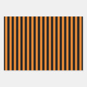 Feuille De Papier Cadeau Couleurs d'Halloween violet orange noir (Devant 3)
