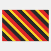 Feuille De Papier Cadeau Couleurs du drapeau allemand Noir Rouge Or  (Devant 2)