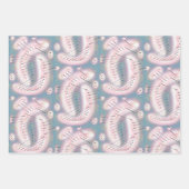 Feuille De Papier Cadeau COULEURS ET FORMES RÉTRO 1950 woo hoo (Devant)