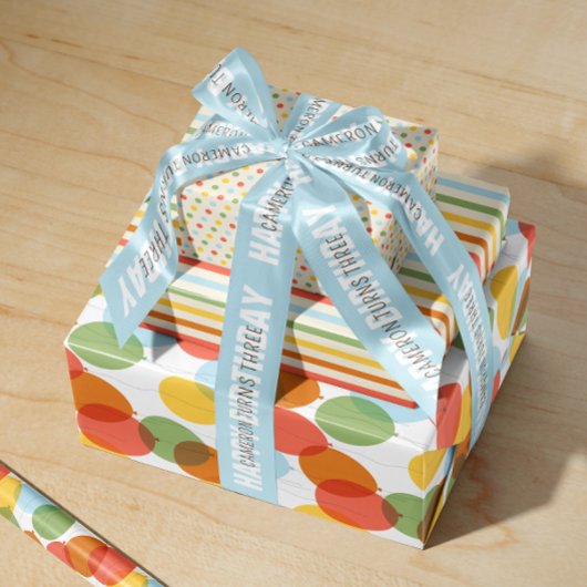 Feuille De Papier Cadeau Couleurs naturelles blanchies au soleil Motif mixt