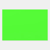 Feuille De Papier Cadeau couleurs néon solides (Devant 3)