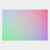 Feuille De Papier Cadeau Couleurs Soft Ombre Rainbow Pastel (Devant 2)