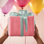 Feuille De Papier Cadeau Couleurs tendance - Couleur rose pastèque - Solide