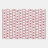 Feuille De Papier Cadeau Coupable Ladybugs Noirs Joyeux Anniversaire Enfan (Devant 3)