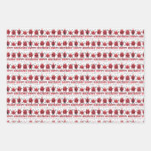 Feuille De Papier Cadeau Coupable Ladybugs Noirs Joyeux Anniversaire Enfan (Devant)