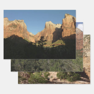 Feuille De Papier Cadeau Cour des Patriarches I à Zion National Park