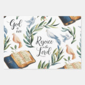 Feuille De Papier Cadeau Courage par la foi (Devant 3)