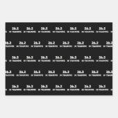 Feuille De Papier Cadeau Coureur De Marathon 26.2 En Formation En Course (Devant)