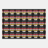 Feuille De Papier Cadeau Coureur - Drôle Mille Mille À Courir Citation (Devant)