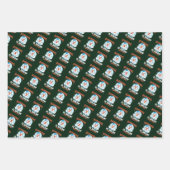 Feuille De Papier Cadeau Coureur par temps froid - Courir est neige beaucou (Devant 3)