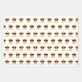 Feuille De Papier Cadeau Couronne du jour du couronnement (Devant 3)