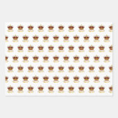 Feuille De Papier Cadeau Couronne du jour du couronnement (Devant)