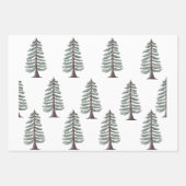 Feuille De Papier Cadeau Couronnes de Noël modernes et joie (Devant 2)