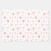 Feuille De Papier Cadeau Couronnes et Coeurs (Devant 3)