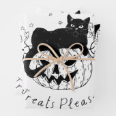 Feuille De Papier Cadeau Course de chat d'automne Halloween (En situation)