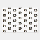 Feuille De Papier Cadeau Cowboy Boots Casquette et diplôme (Devant 2)