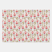 Feuille De Papier Cadeau Cowboy Santa Claus Western Christmas (Devant 2)