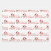 Feuille De Papier Cadeau Cowgirl rose (Devant)