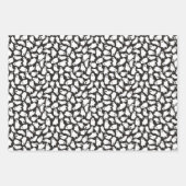 Feuille De Papier Cadeau Crâne Citrouille éffrayant Ghosts Halloween Motifs (Devant 3)