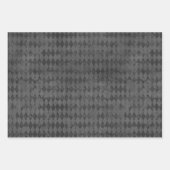 Feuille De Papier Cadeau Crâne de pierre gris gothique (Devant 3)