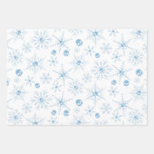 Feuille De Papier Cadeau Crâne effrayant Creepmas Flammes de neige de Noël (Devant 2)