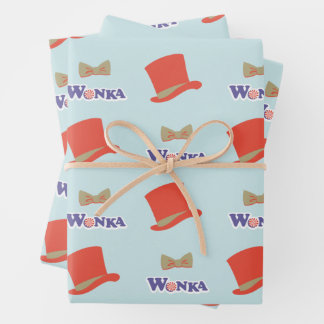 Feuille De Papier Cadeau Cravate Wonka Top Hat & Bow