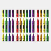 Feuille De Papier Cadeau Crayons Art pour enfants mignonne (Devant)
