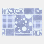 Feuille De Papier Cadeau Crazy Quilt Gingham Floral Pattern Decoupage (Devant)