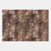 Feuille De Papier Cadeau Creamme Brown Chocolat tourbillons Anniversaire (Devant 2)