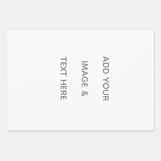 Feuille De Papier Cadeau Create Your Own white  (Devant)