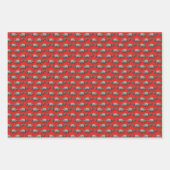 Feuille De Papier Cadeau Créatures de Noël  (Devant 2)